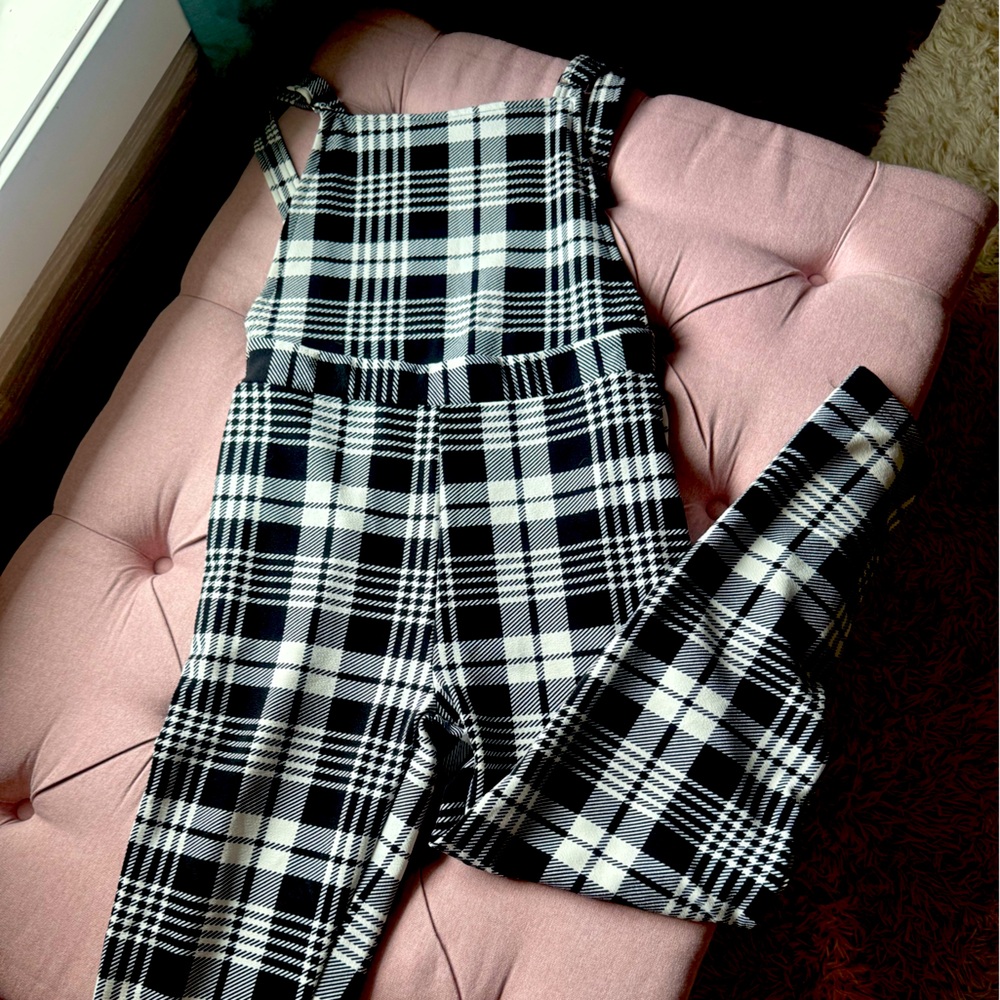 SHEIN Plaid Jumpsuit